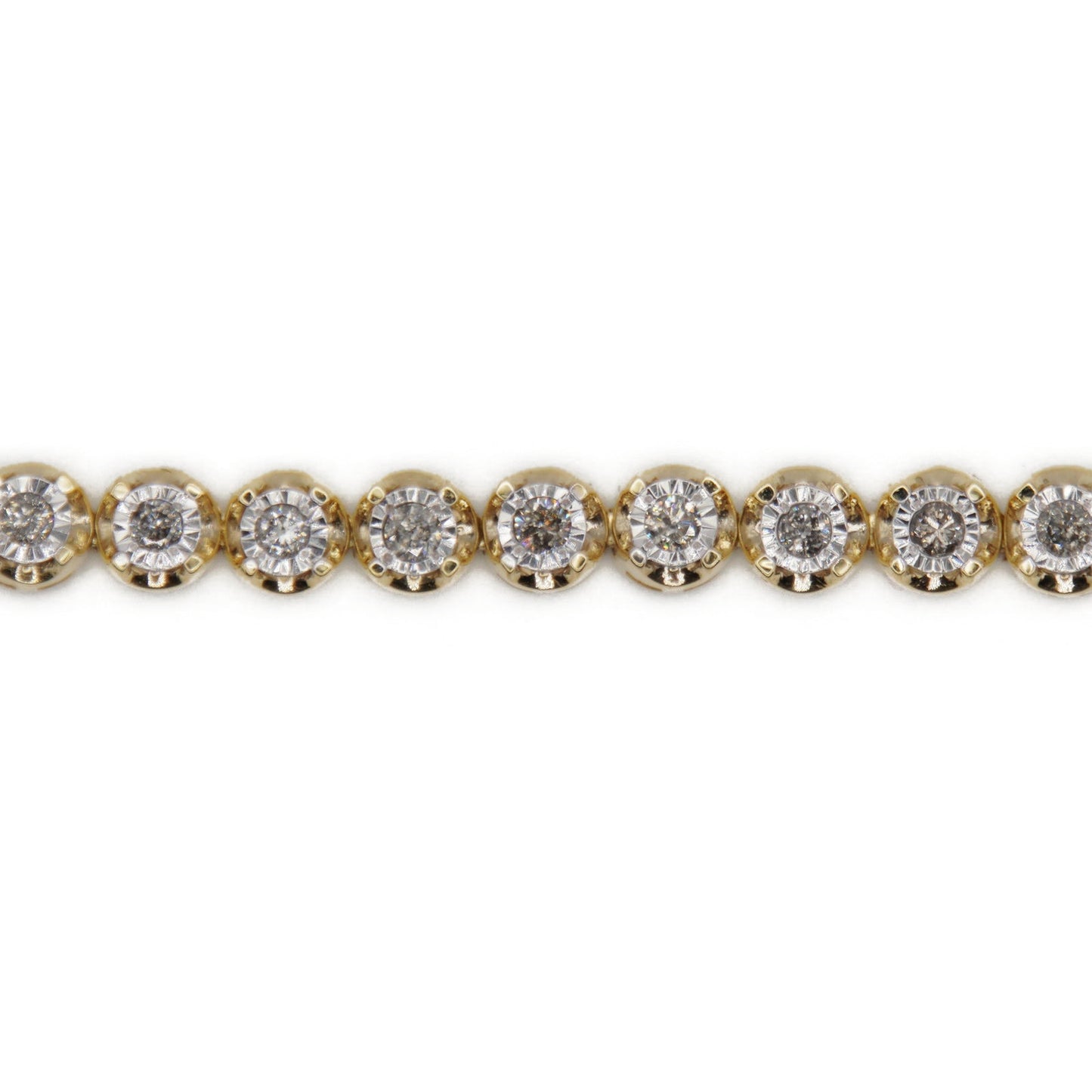 10k Solid Gold 5mm Lab Diamond Tennis Bracelet