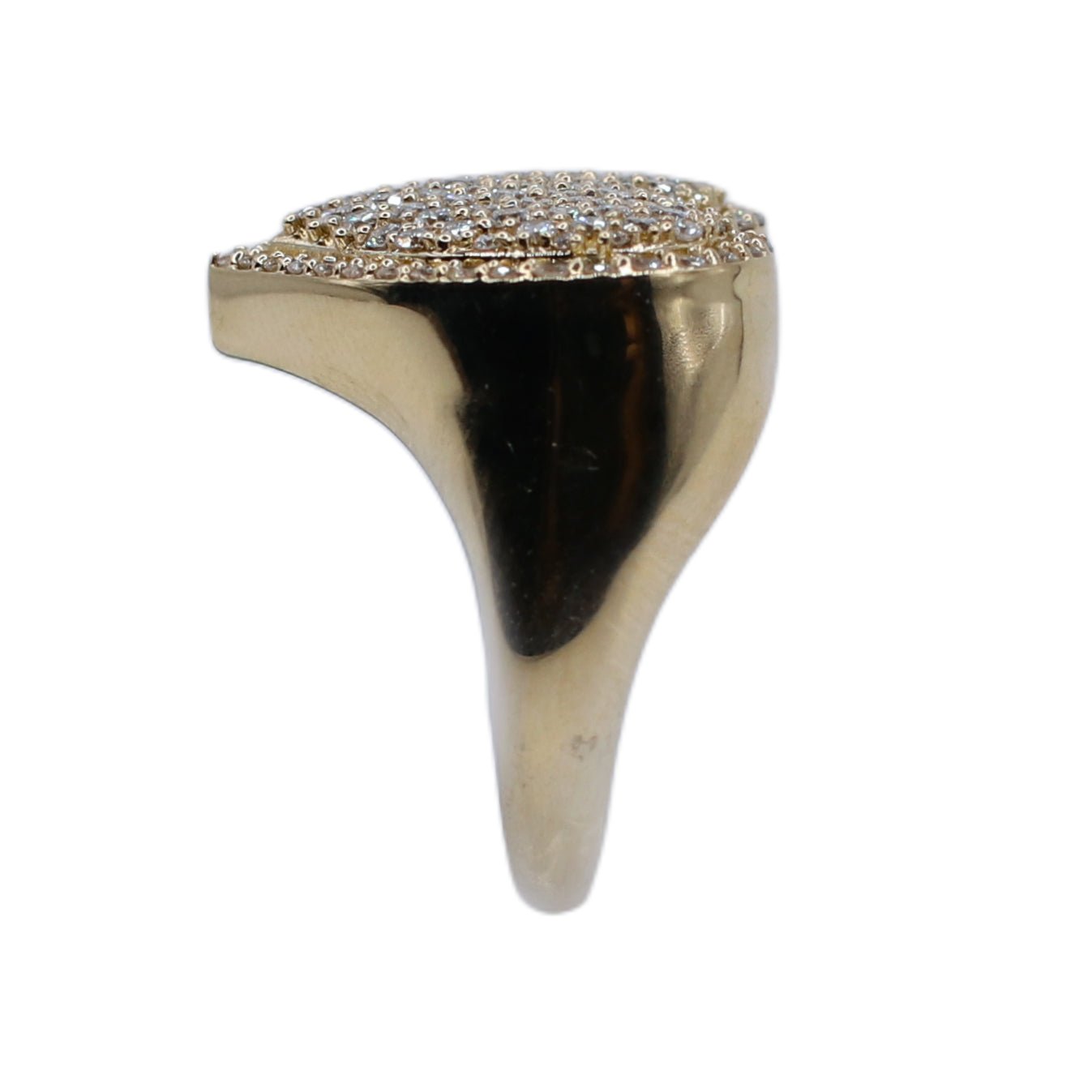 10k Solid Gold Lab Diamond 3D Heart Ring