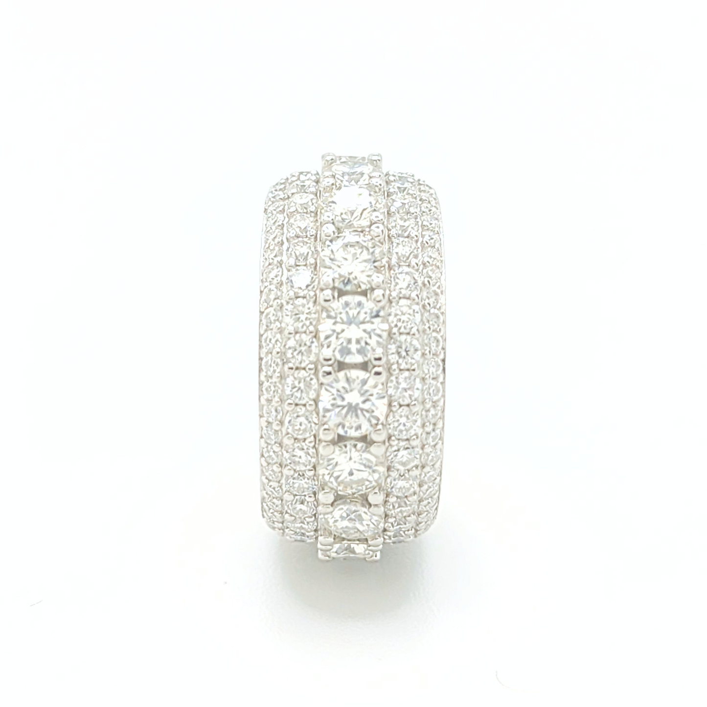 Moissanite 5 Layer Eternity Ring