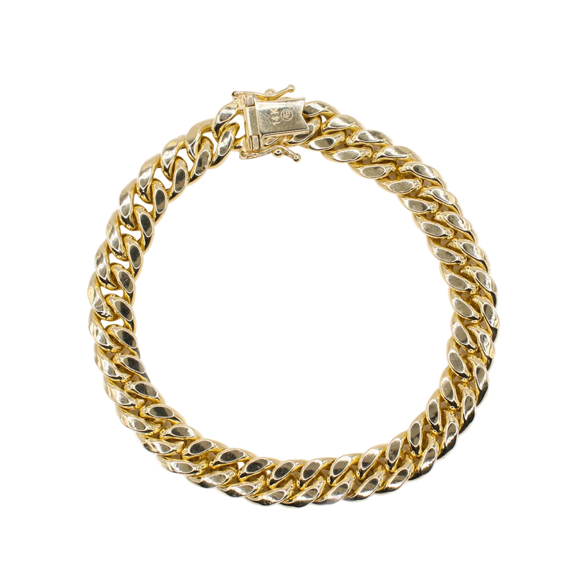 14k Hollow Gold Cuban Bracelet
