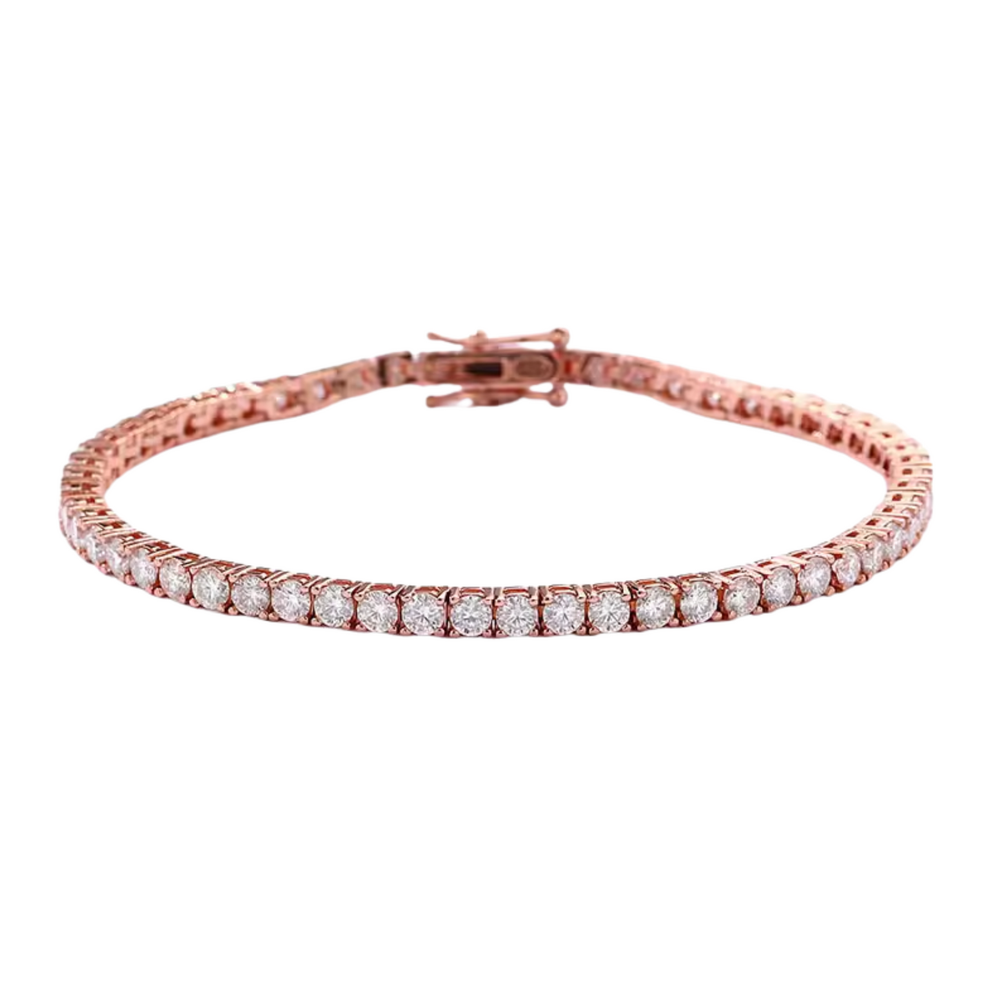 2mm Moissanite Silver Tennis Bracelet