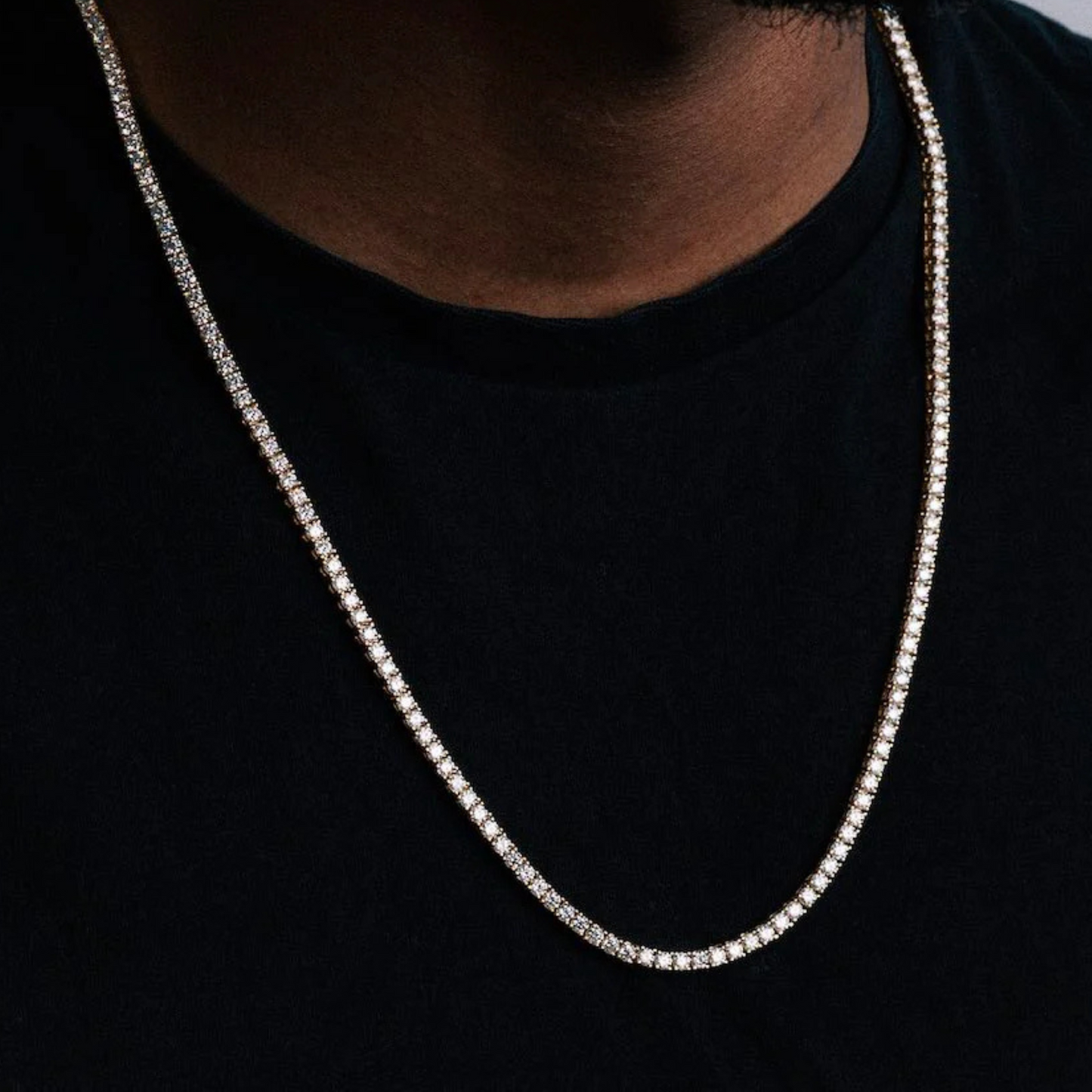 3mm Moissanite Silver Tennis Chains