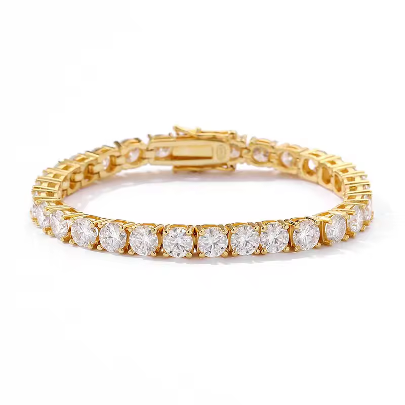 5mm Moissanite Silver Tennis Bracelet