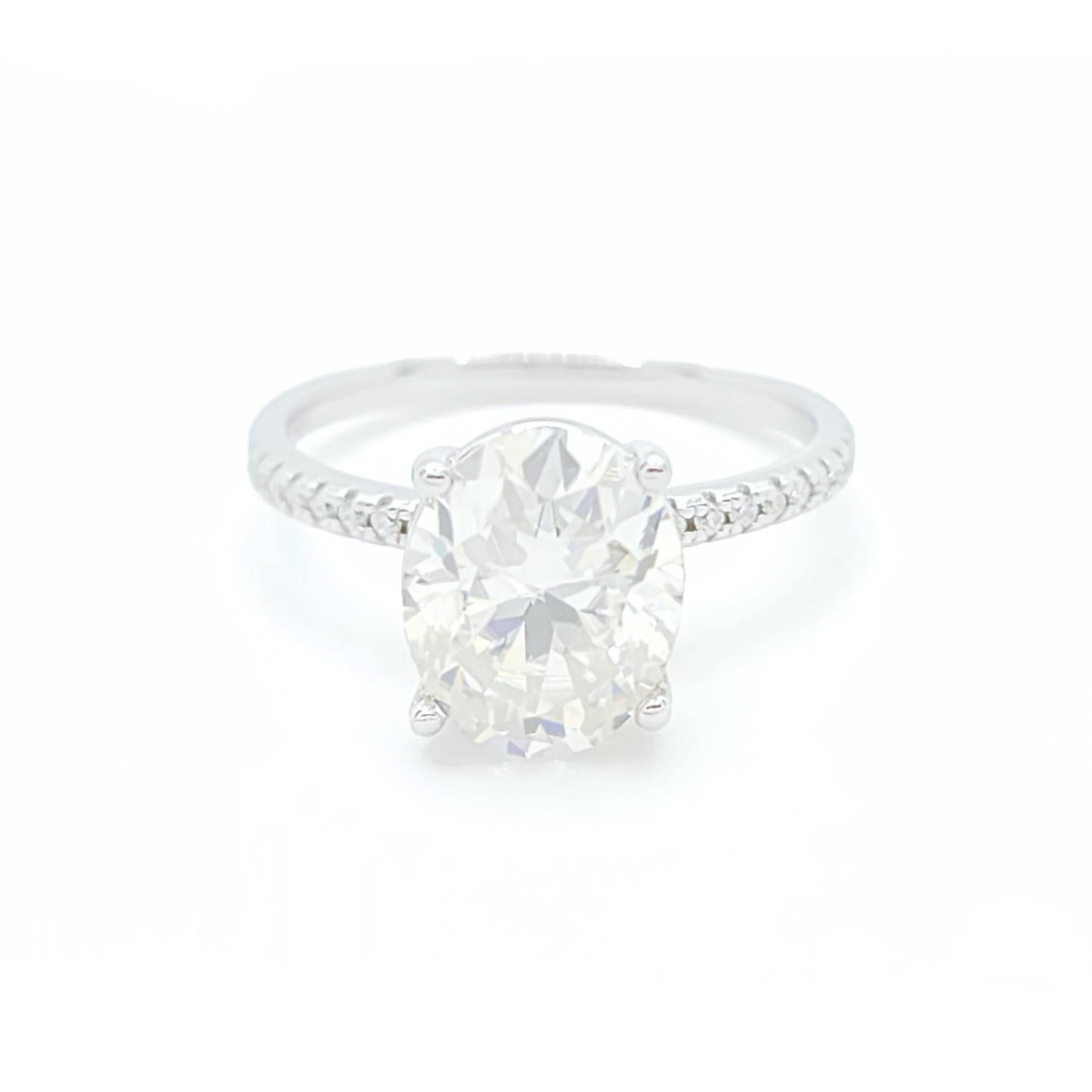 3ct Moissanite Oval Engagement Ring