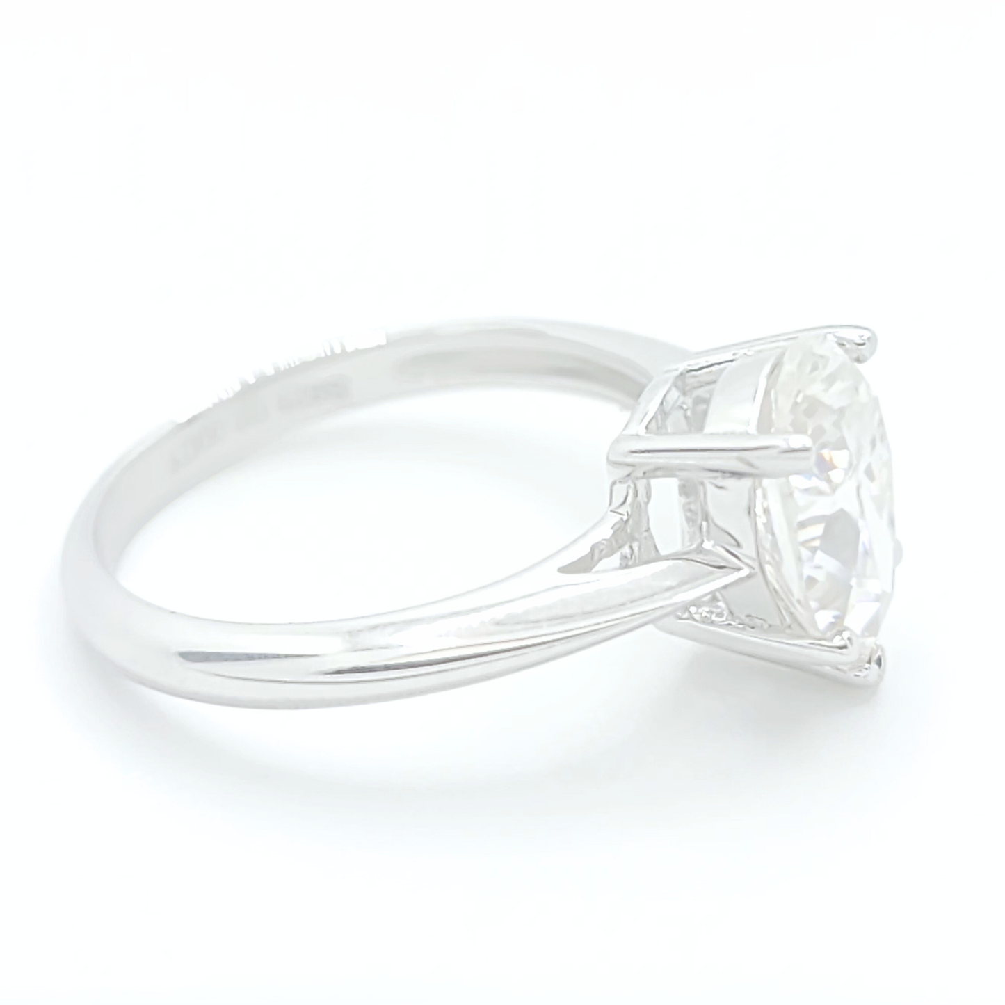 2ct Moissanite Pear Engagement Solitaire Ring