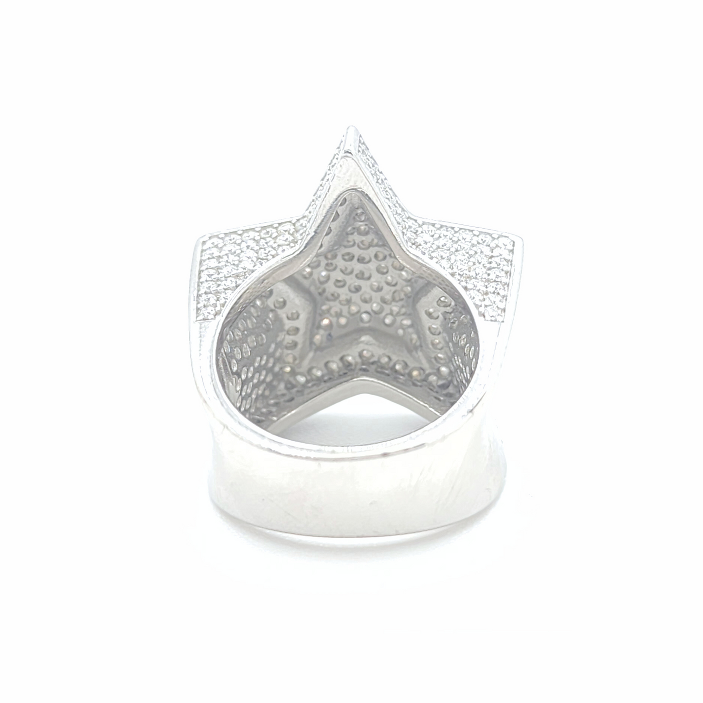 Moissanite 3D Star Ring