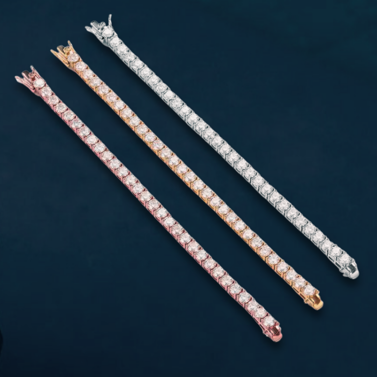 3MM Moissanite Tennis Bracelet