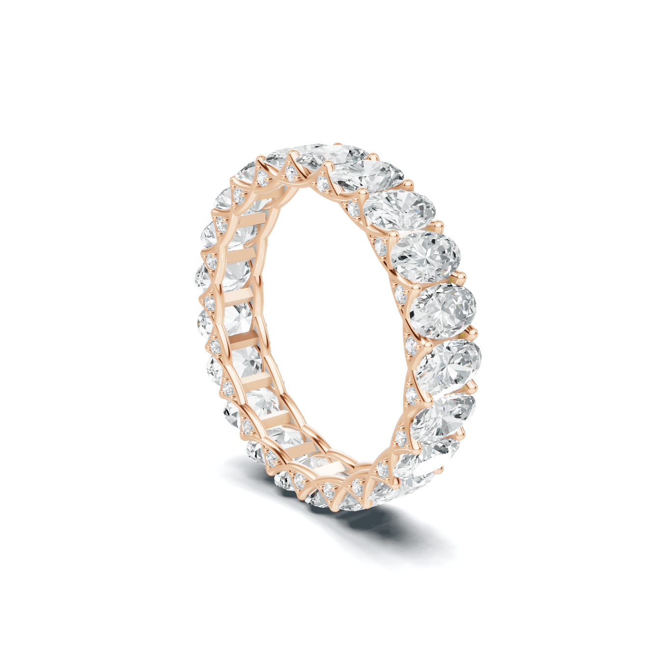Eternal Brilliance Eternity Ring 14K Rose Gold