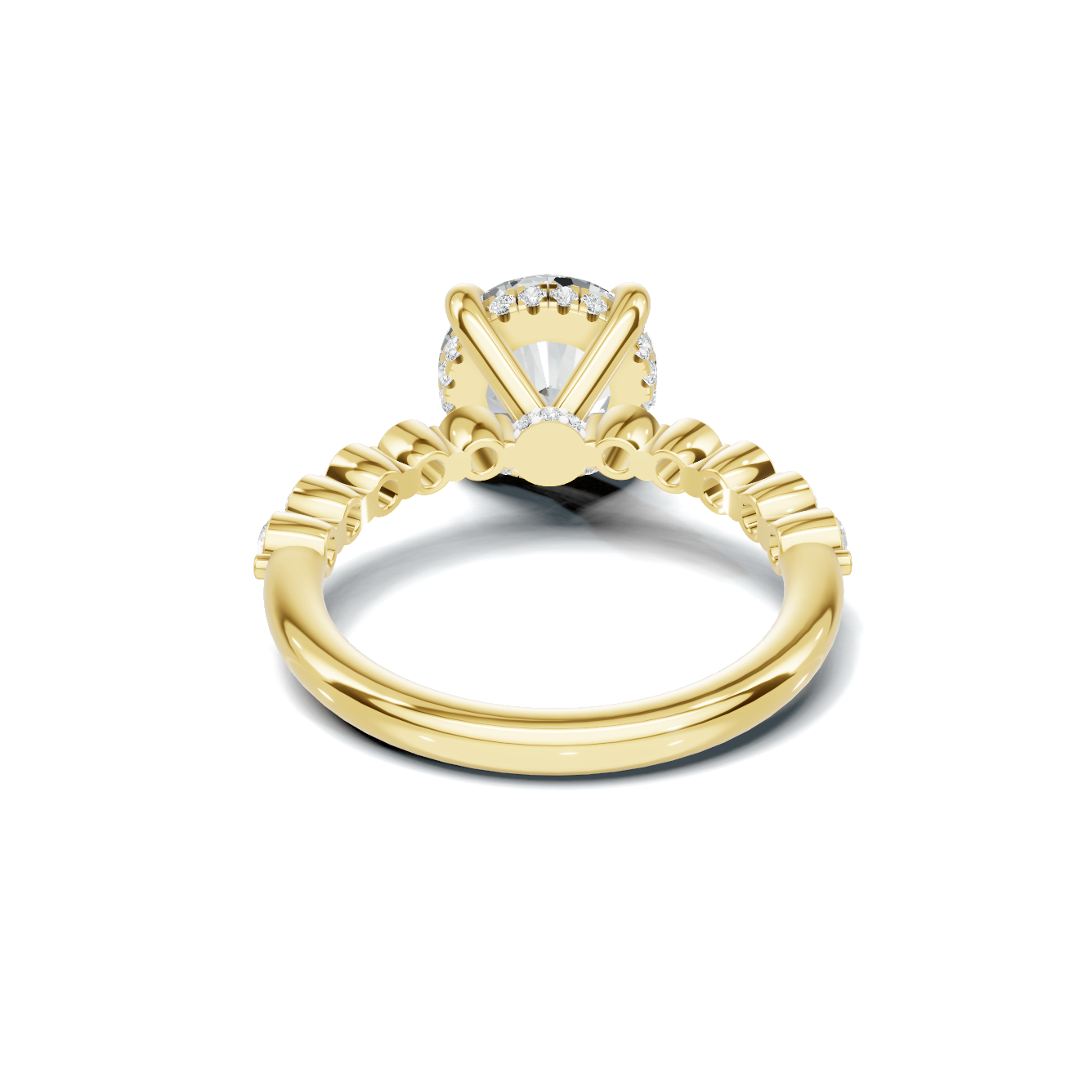 Accented Band Ring 14K Yellow Gold