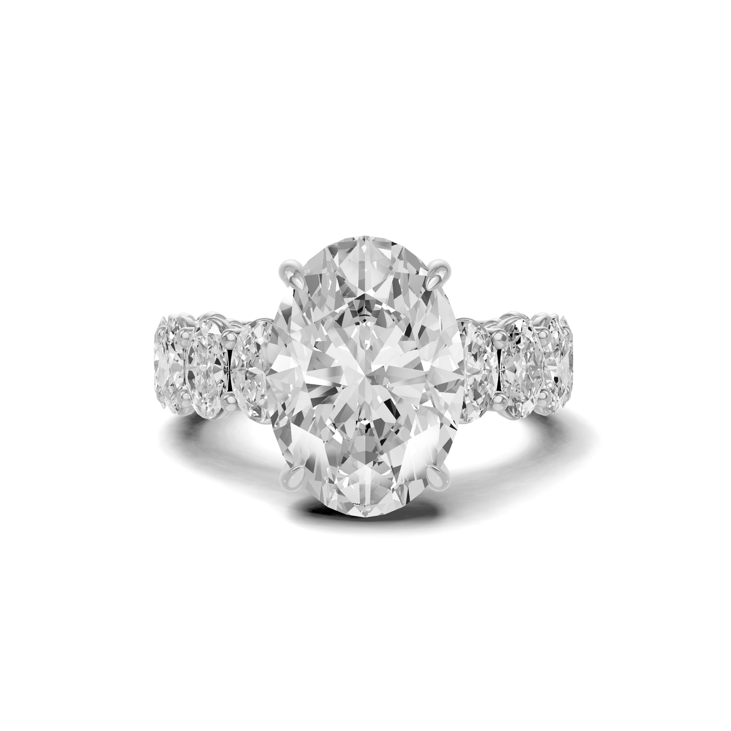 Accented Eternity Ring 14K White Gold