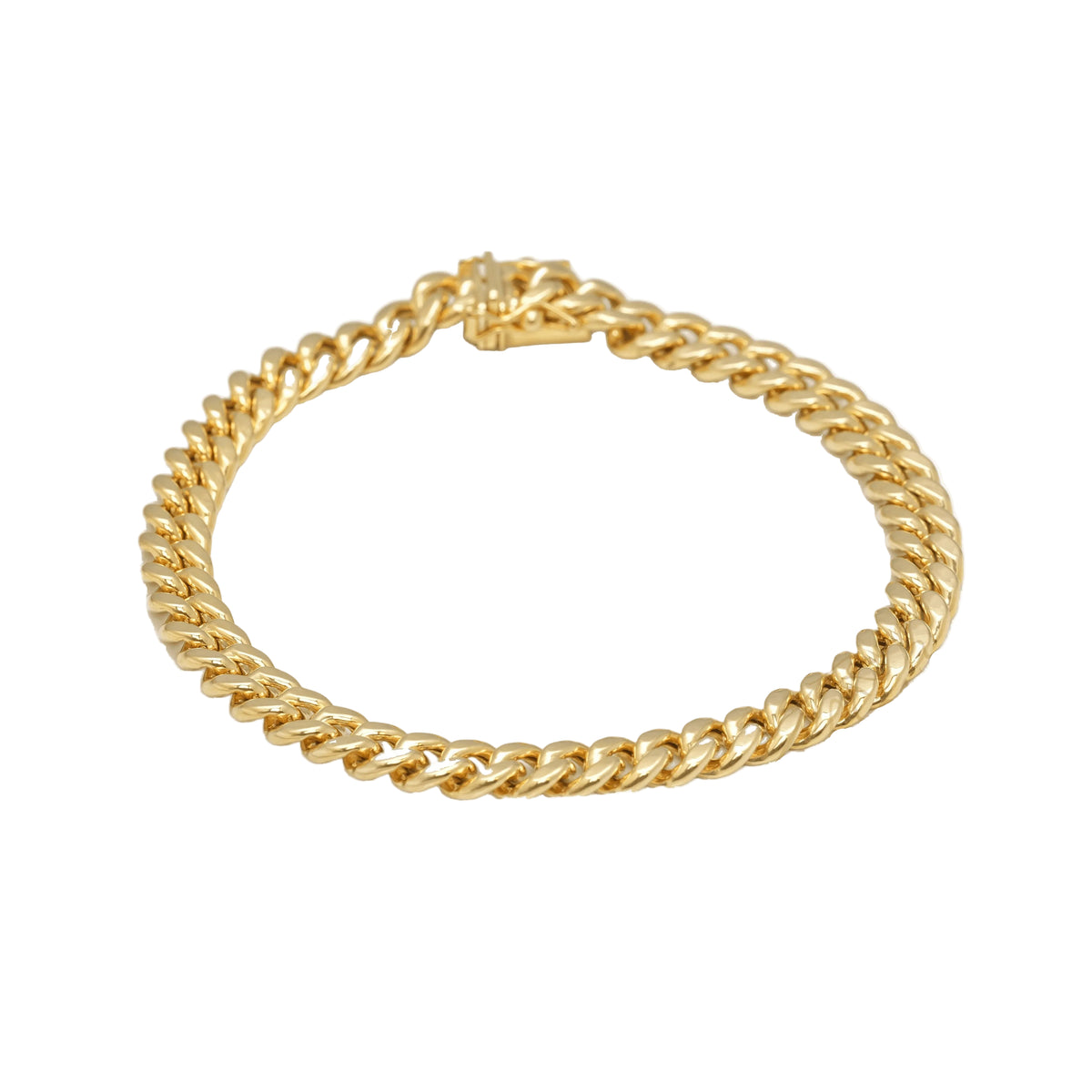 10K Yellow Gold Cuban Link 6.8mm Bracelet
