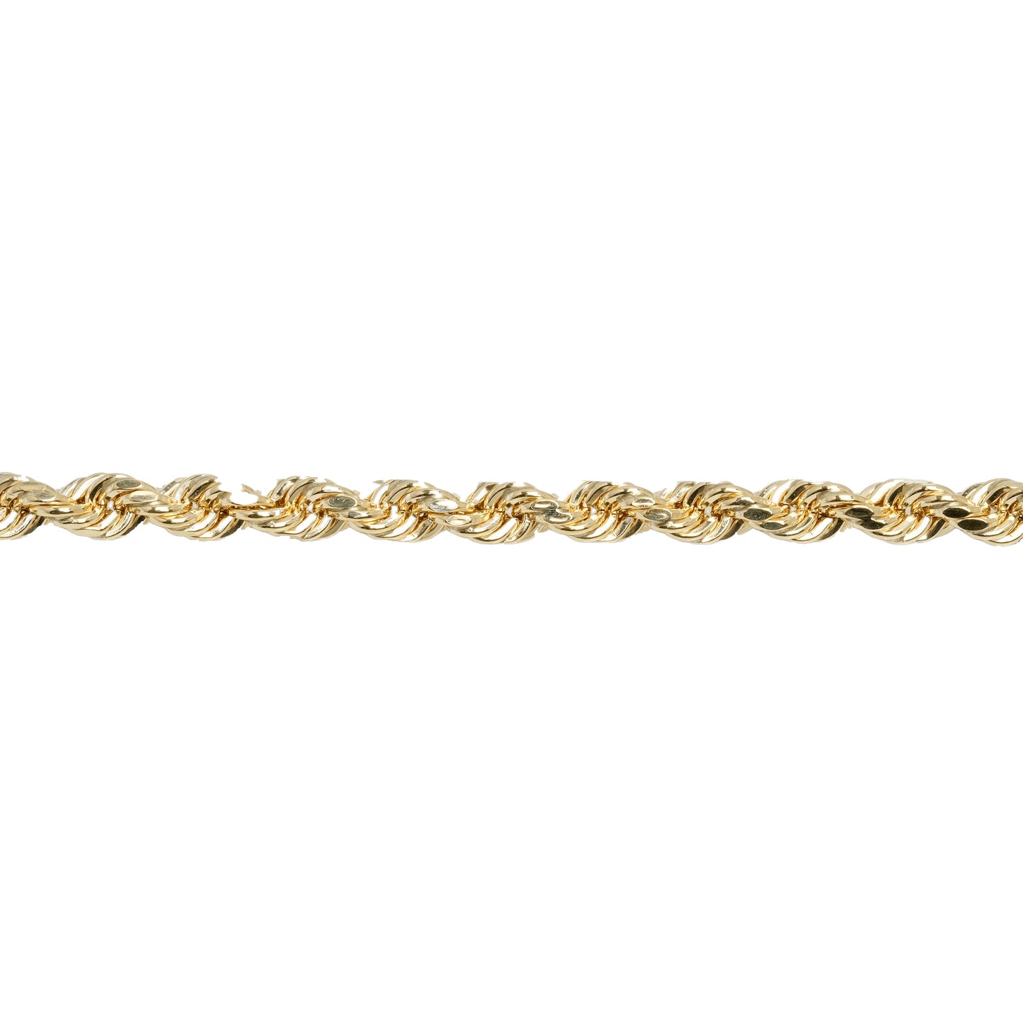 10K Yellow Gold Rope 3.5mm Bracelet