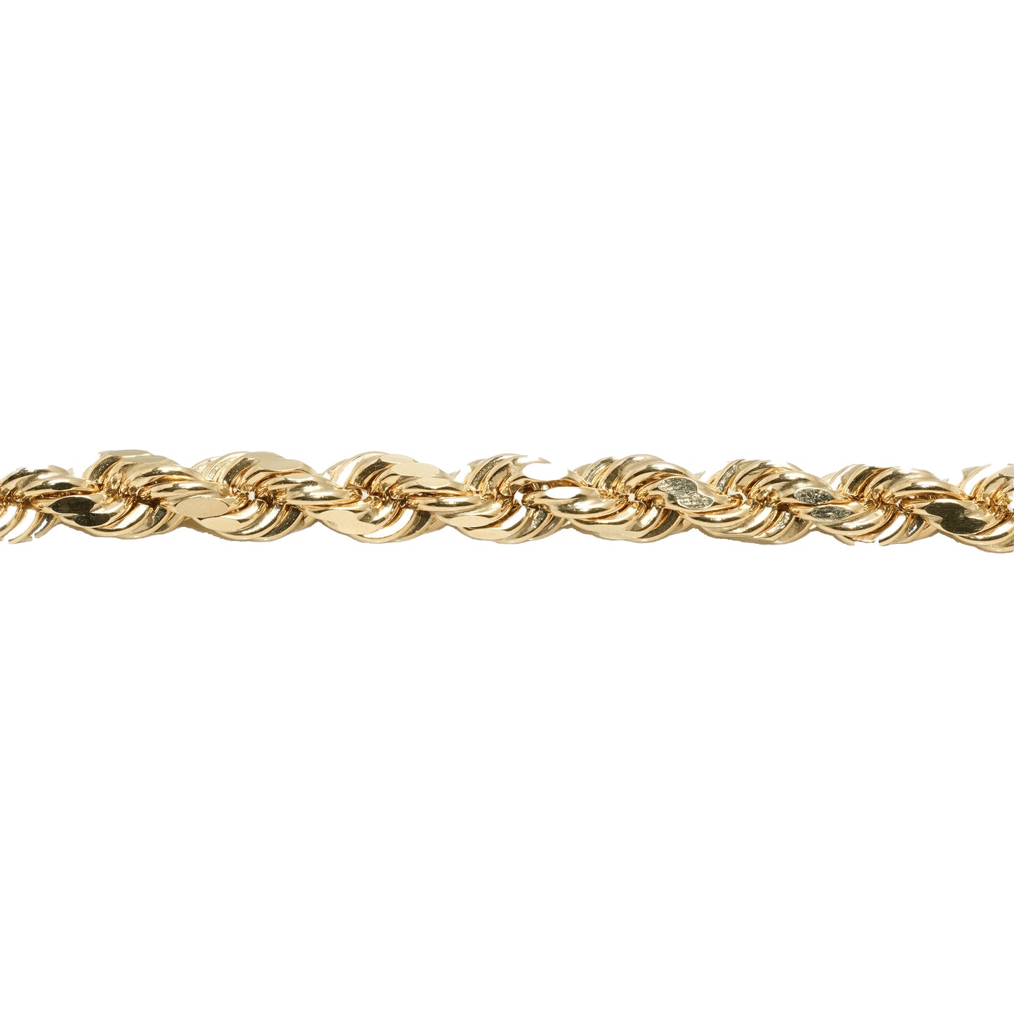 10K Yellow Gold Rope 6mm Bracelet