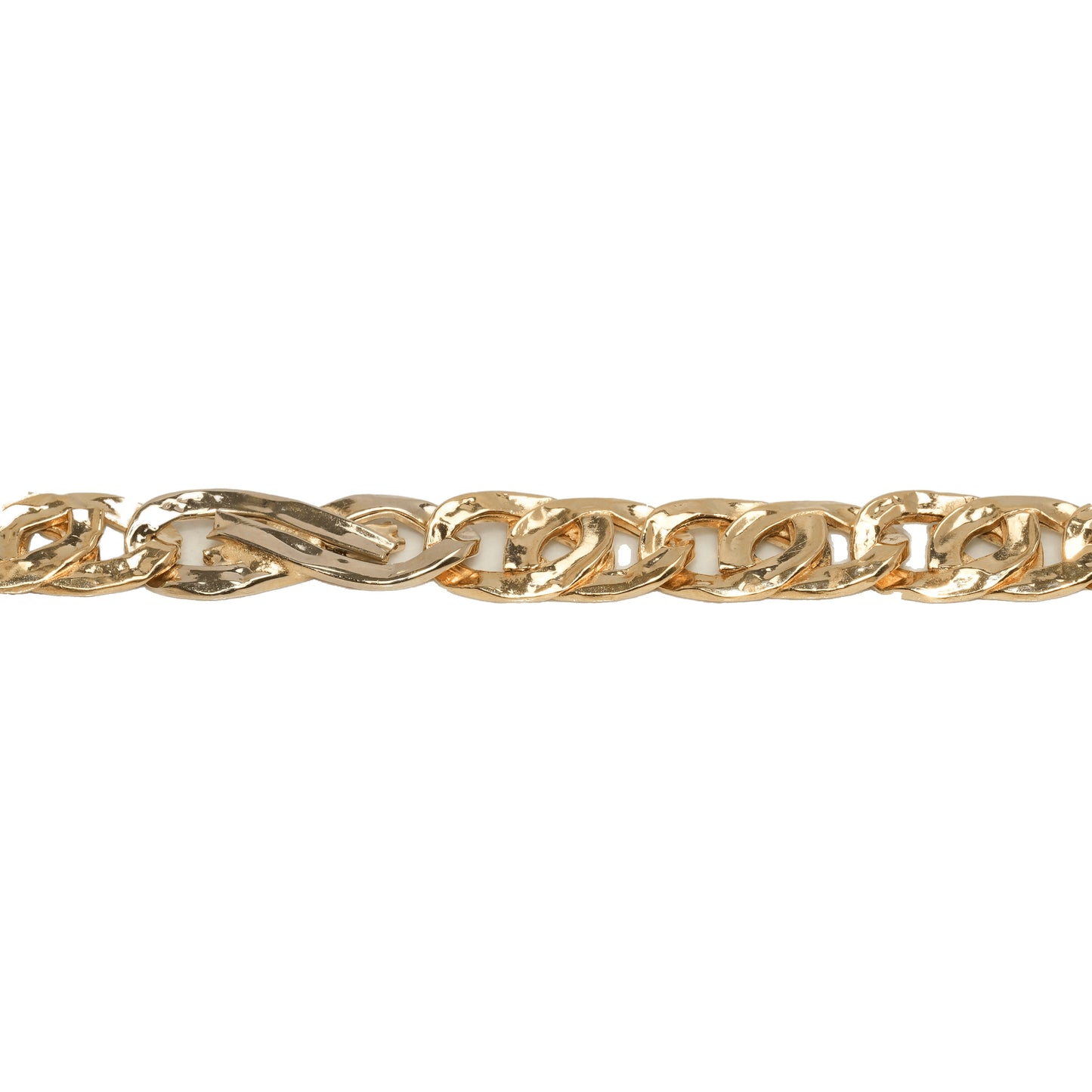 18K Two-Tone Yellow & White Gold Mixed Mariner Capri & Infinity 5.8mm Bracelet