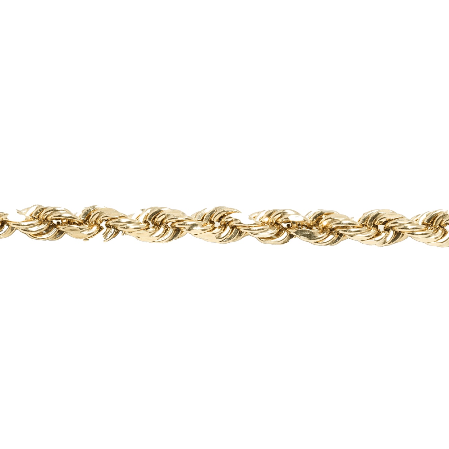 10K Yellow Gold Rope 4.5mm Bracelet