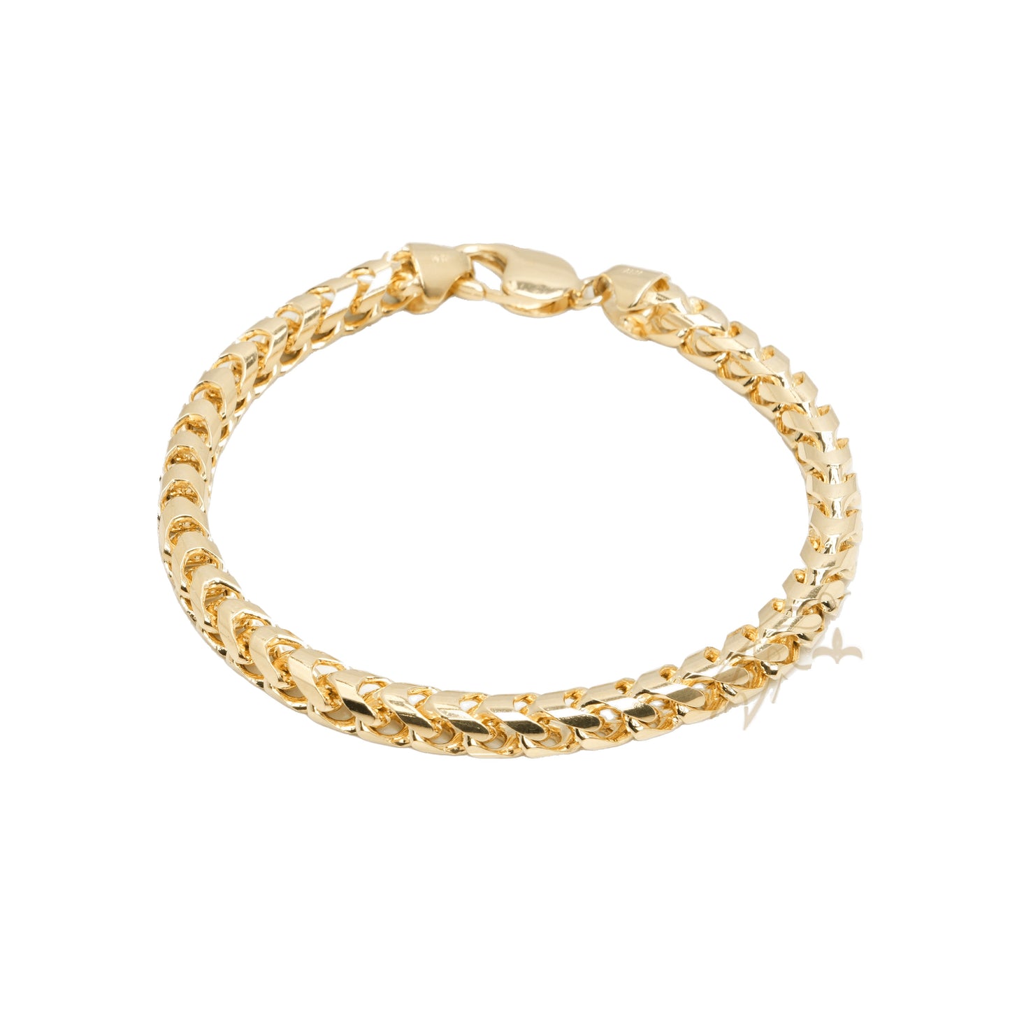 10K Yellow Gold Franco Solid 5.6mm Bracelet