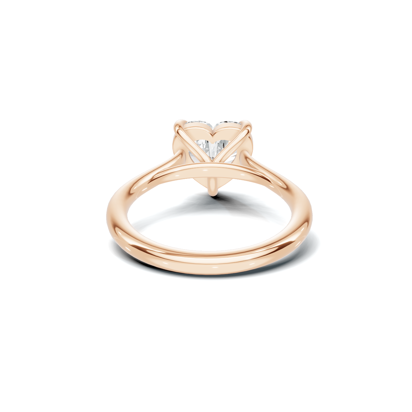 Elegant Heart Solitaire Ring