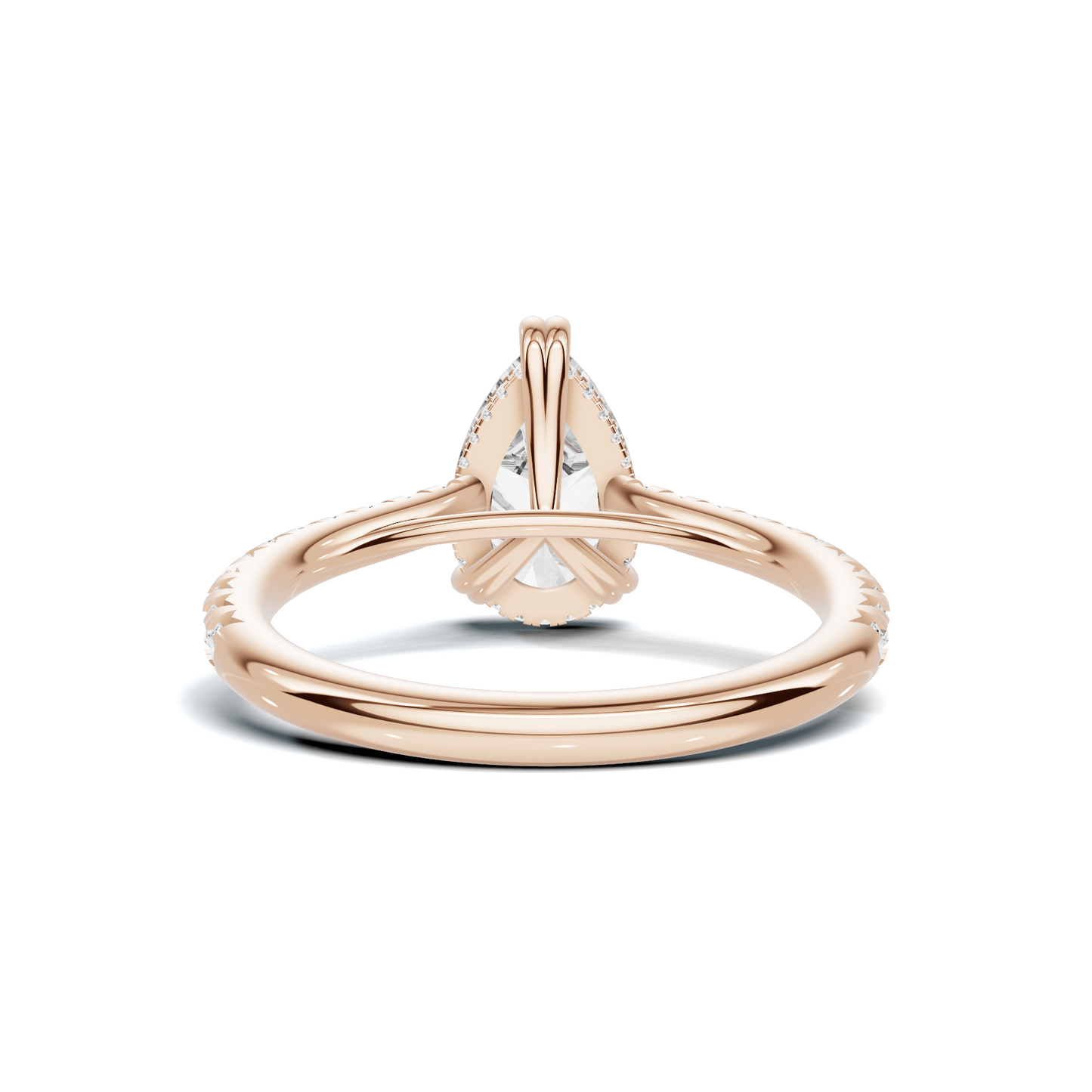 Elegant Teardrop Accent Ring