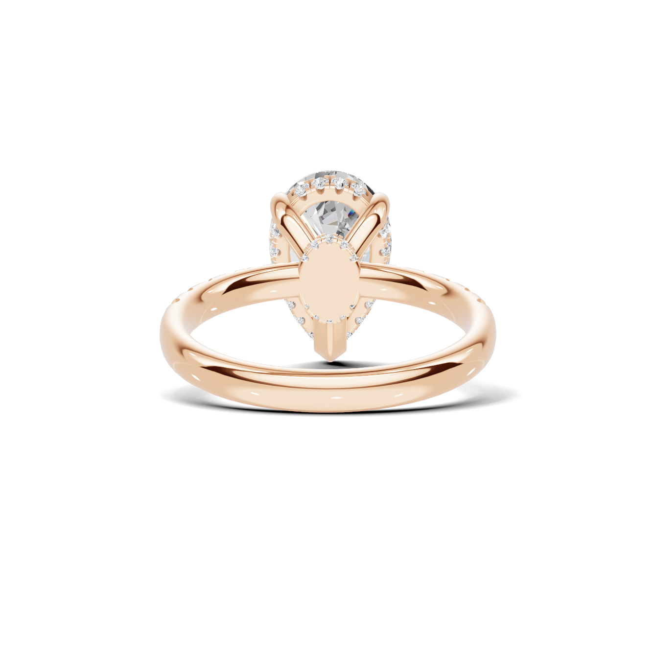 Elegant Teardrop Accented Ring