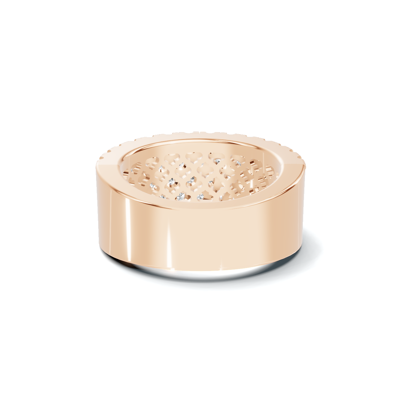 Four Row Pave Ring