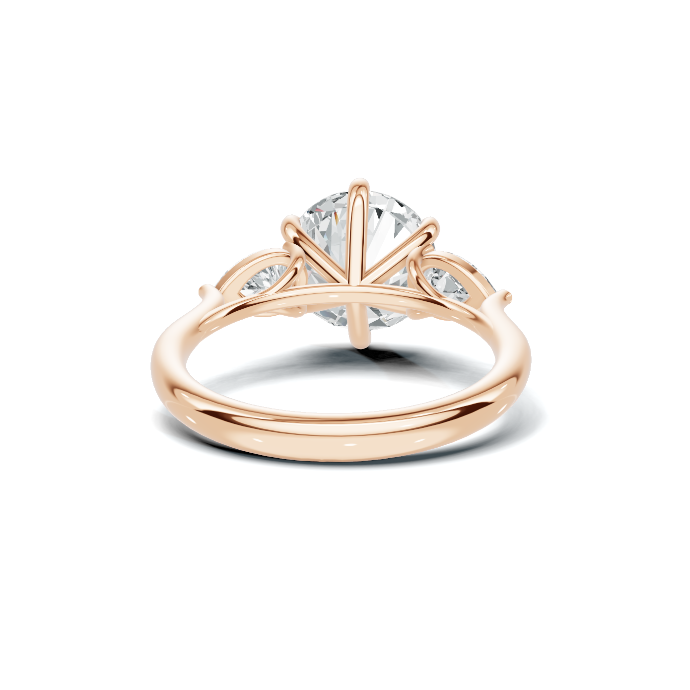 Luxe Elegant Three Stone Ring