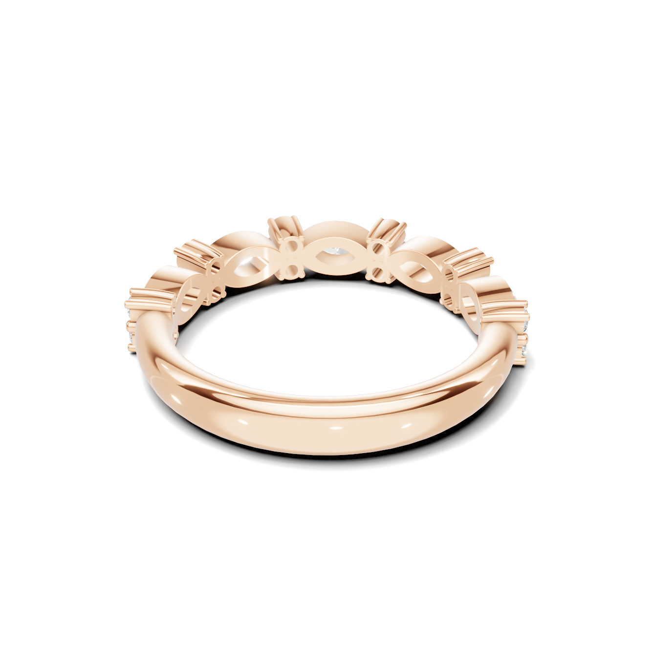 Marquise Alternating Stackable Ring