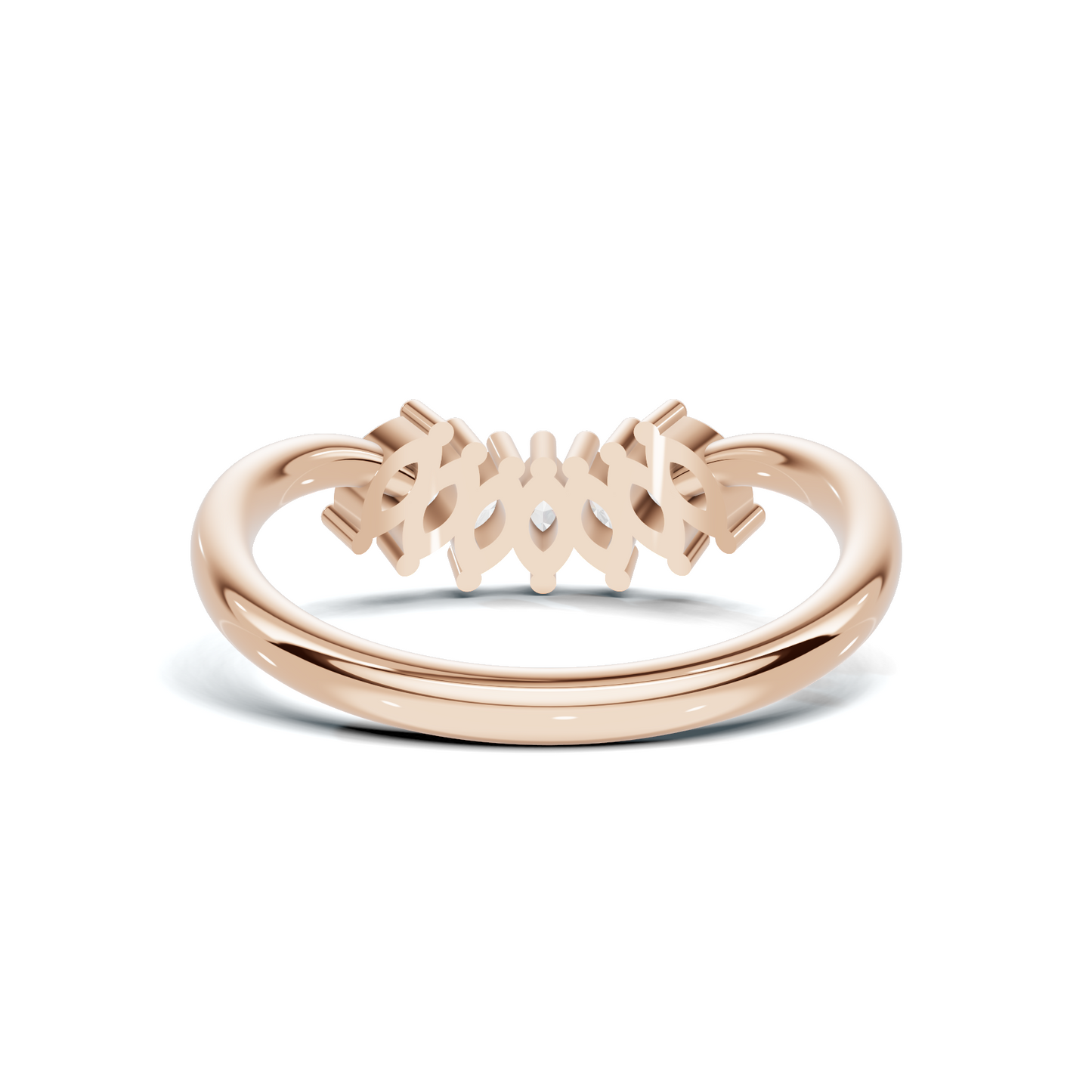 Marquise Fan Curved Ring