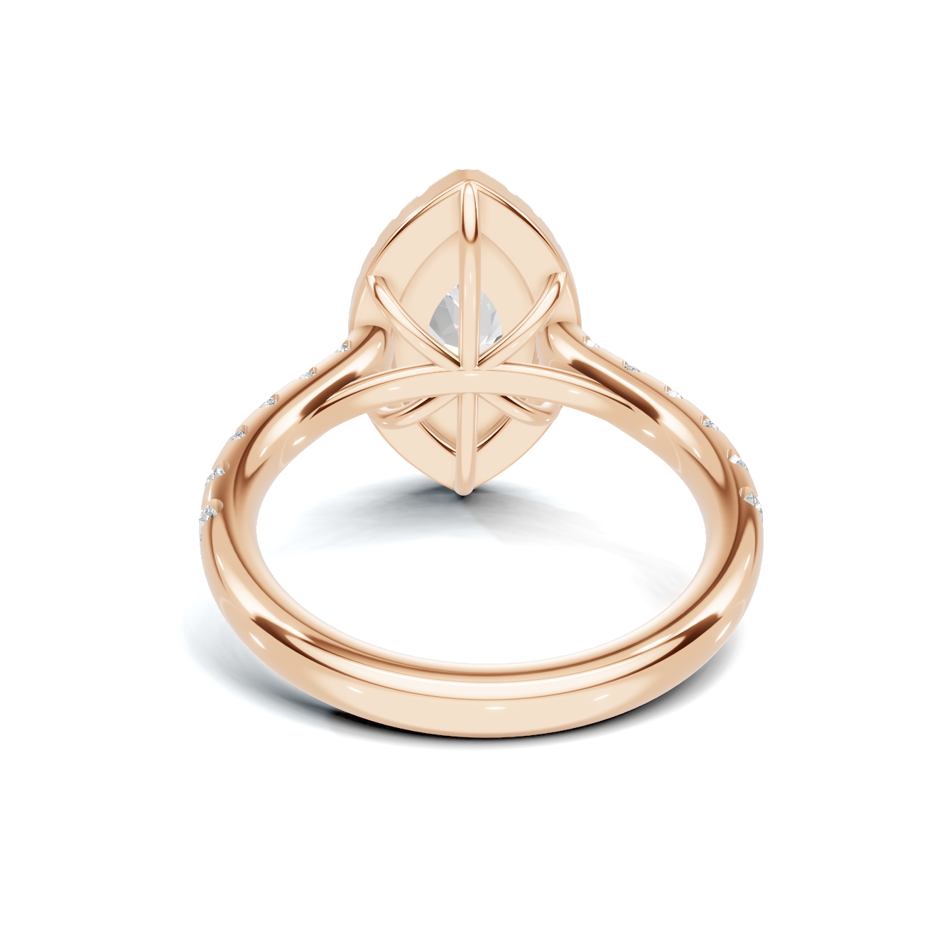 Marquise Halo Statement Ring