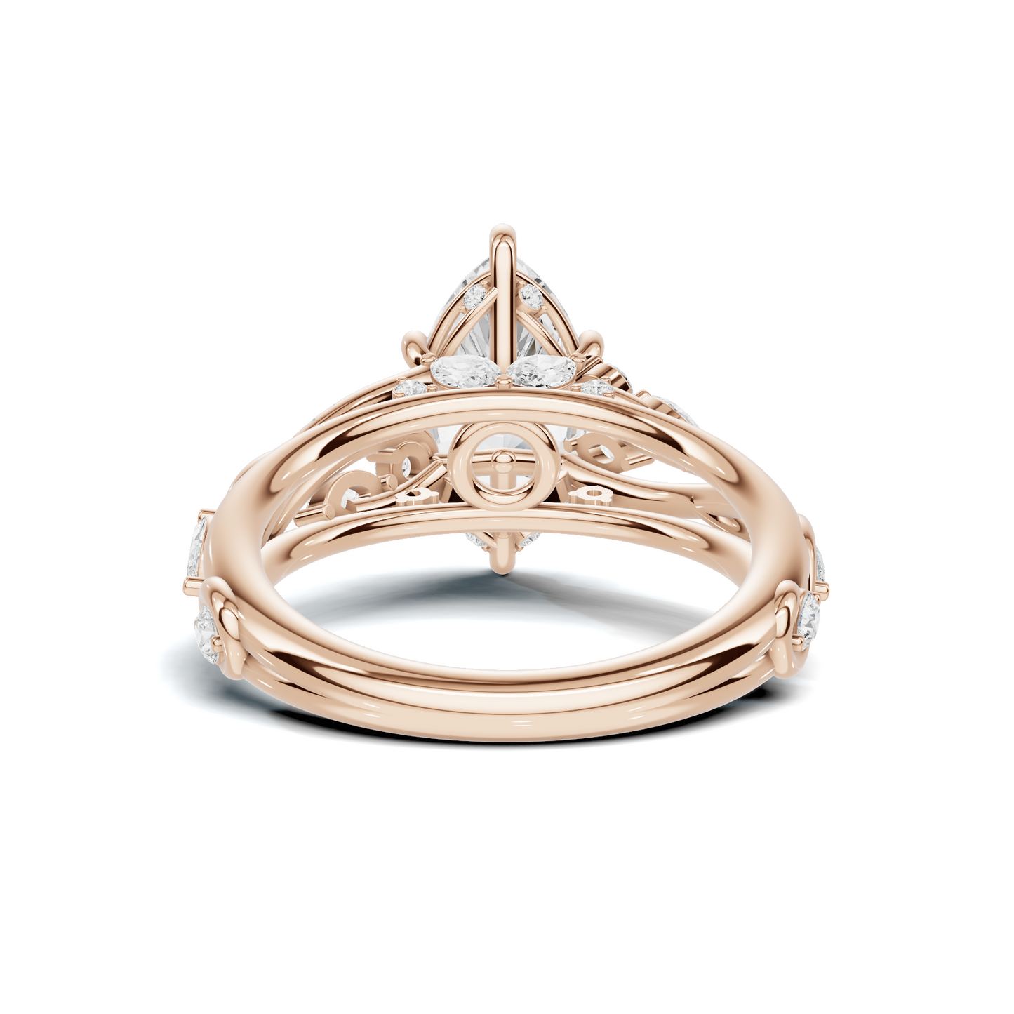 Marquise Vine Leaf Ring