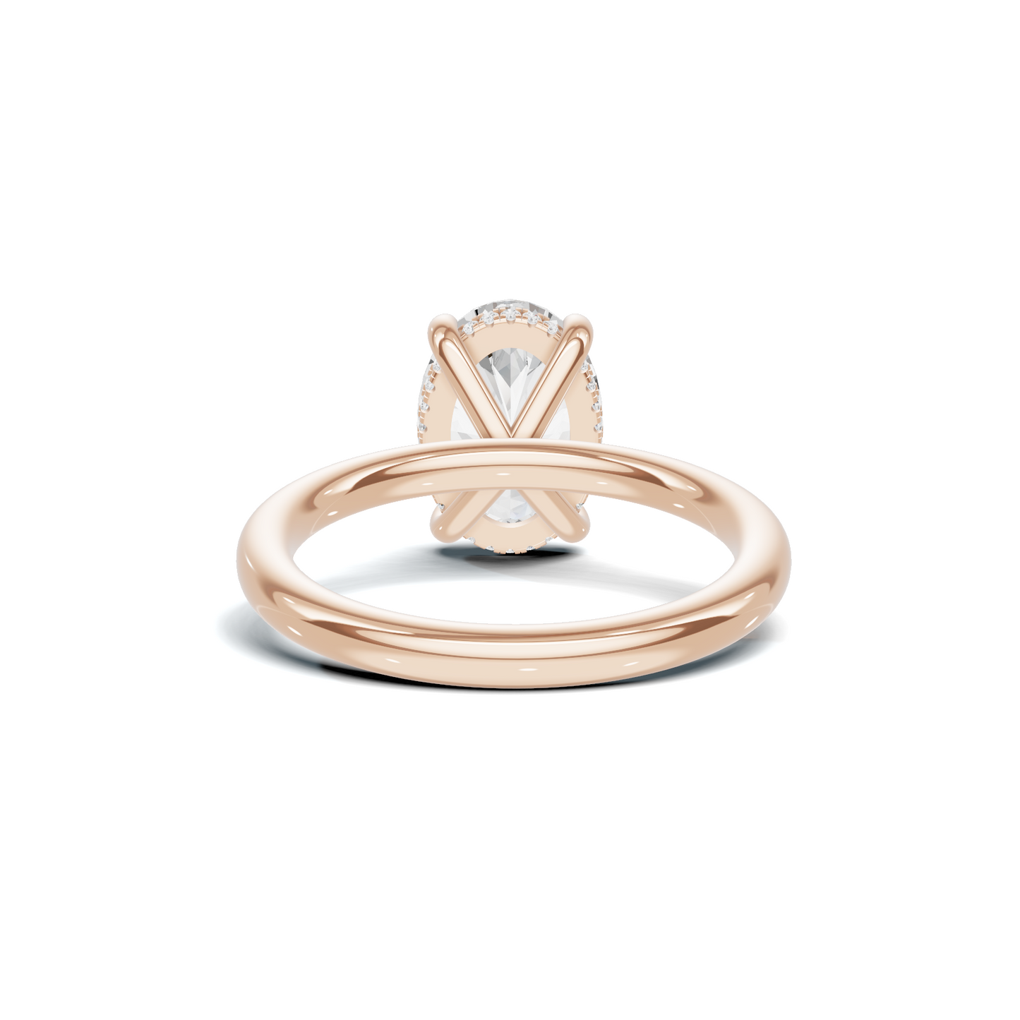 Minimalist Hidden Halo Ring