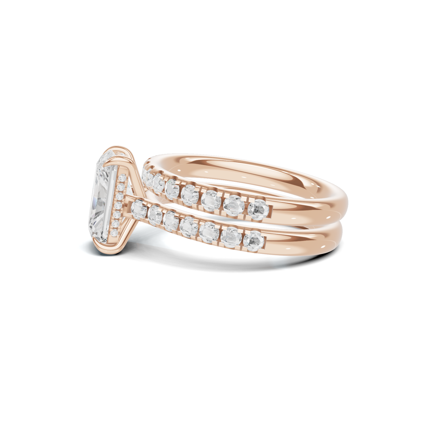 Sleek Stackable Bridal Ring