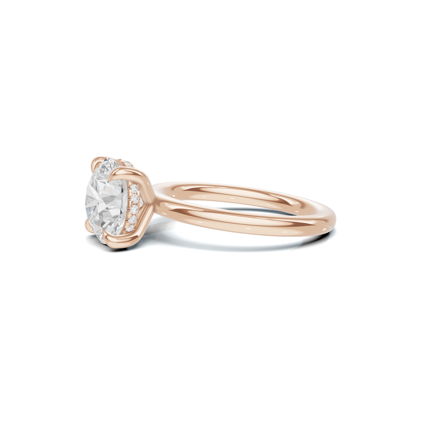 Solitaire Basket Ring