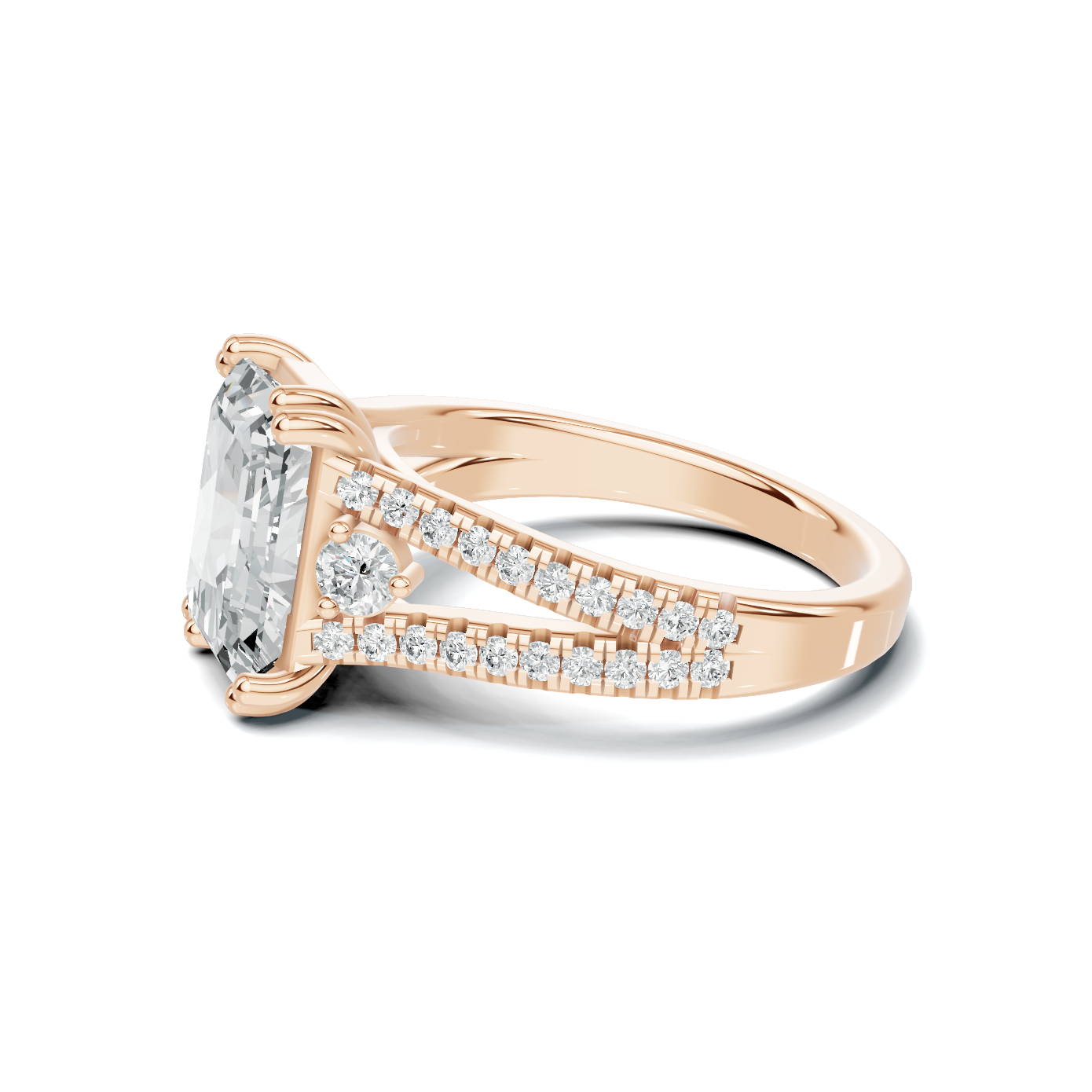 Split Shank Accent Ring