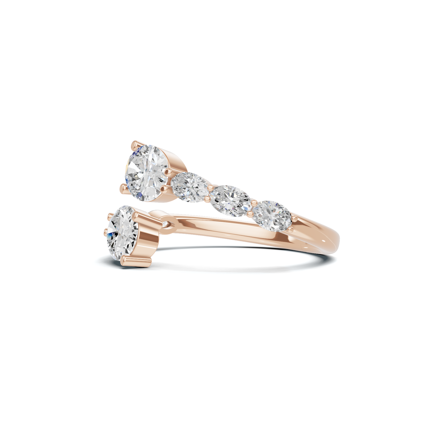 Stunning Bypass Statement Ring