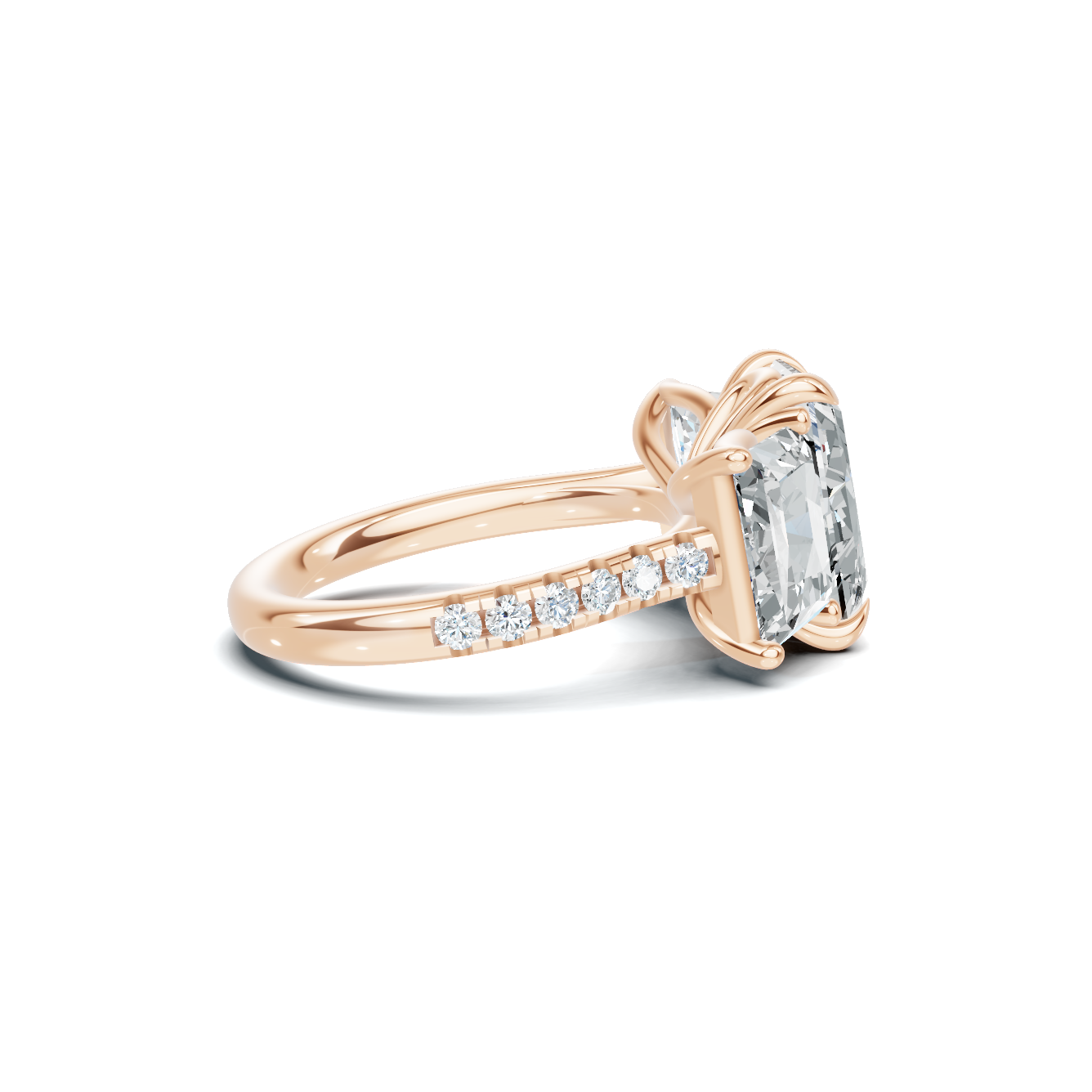 Three Stone Gallery Ring
