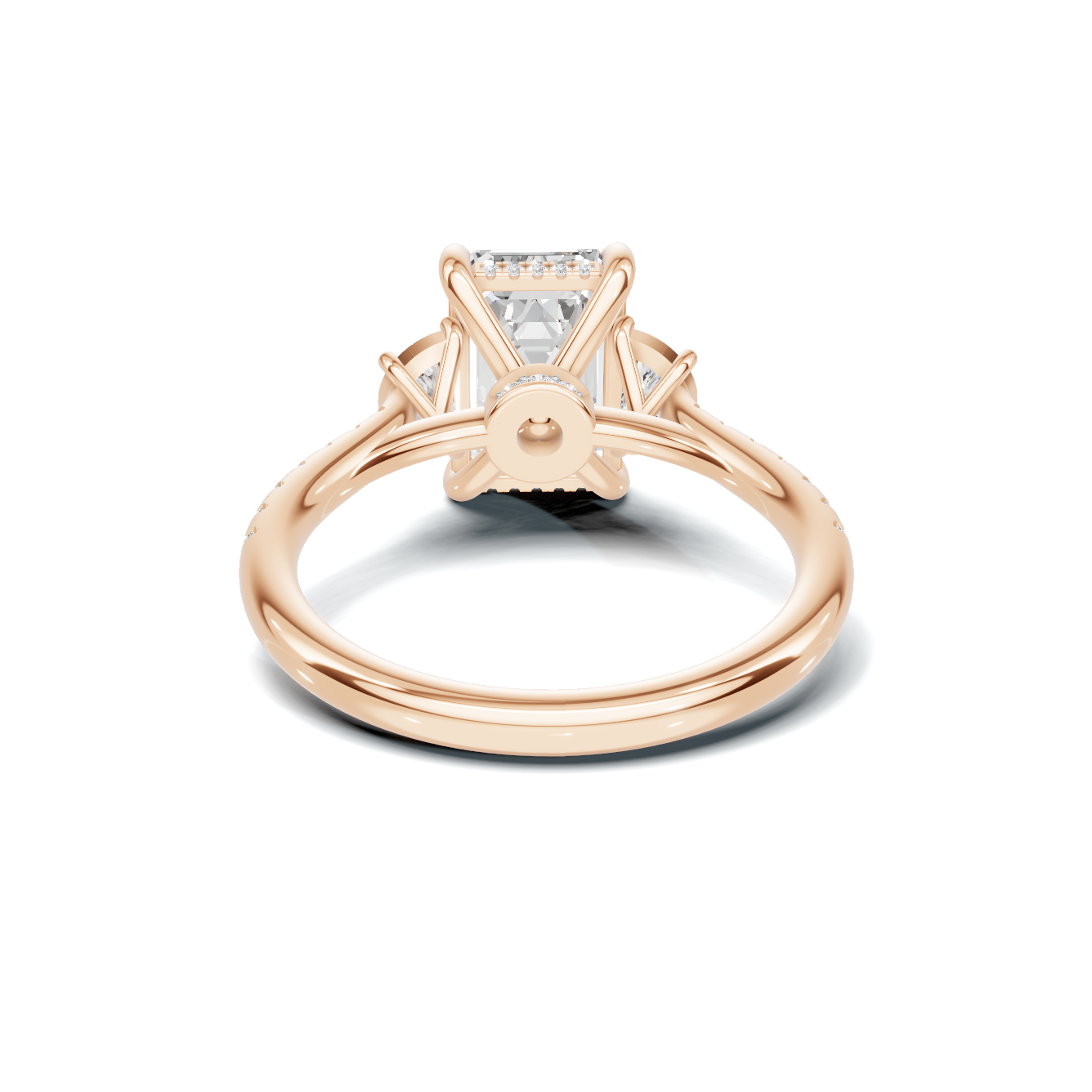 Three Stone Side Ring