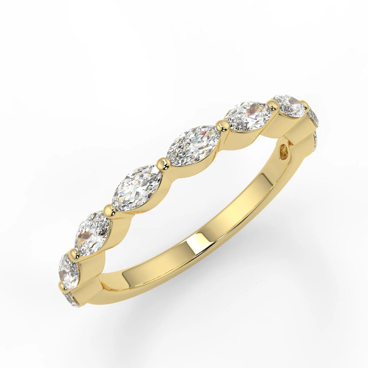10k Gold Oval Cut Lab Diamond Semi-Halo Ring