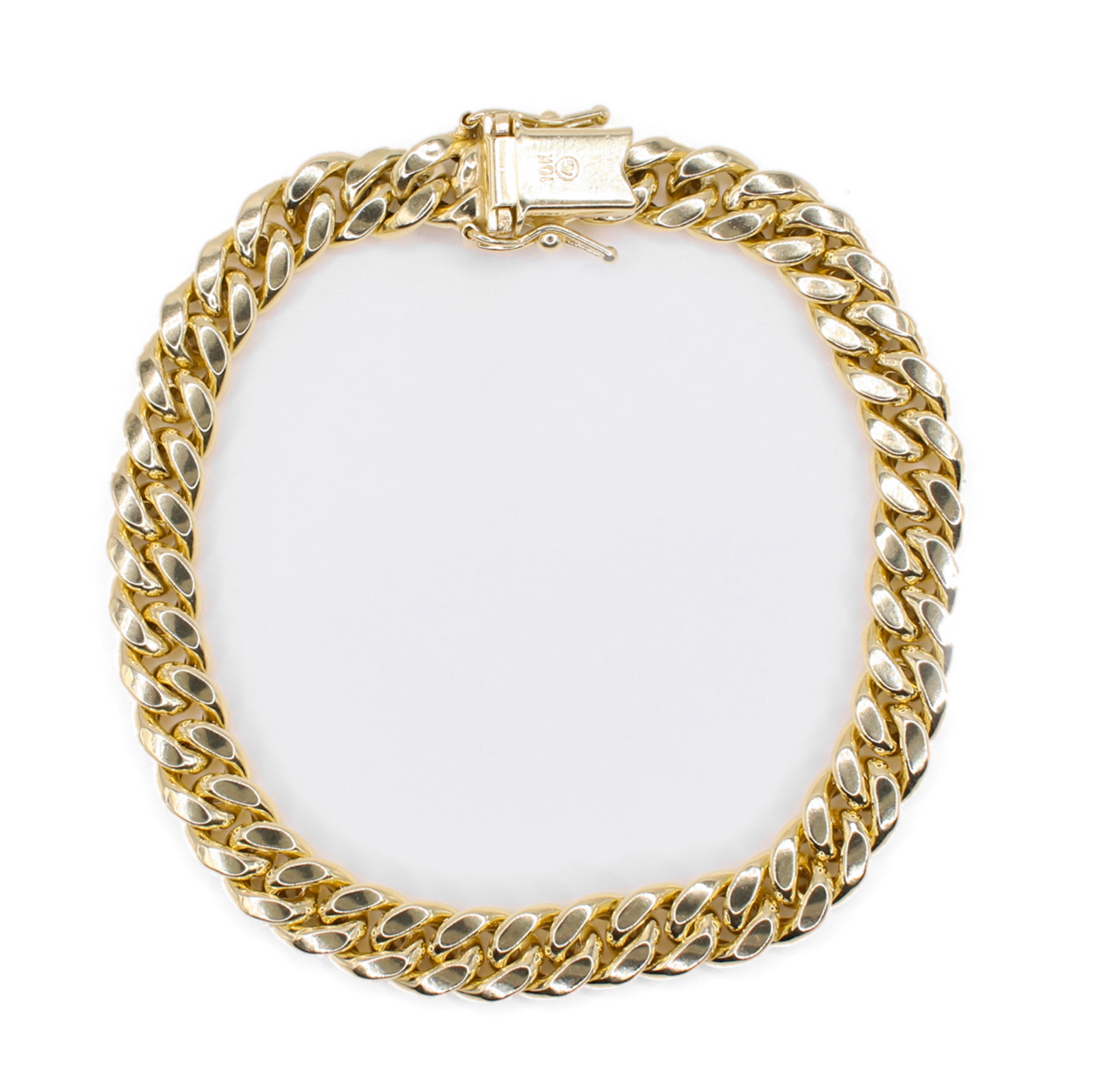 10k Gold 7mm Cuban Bracelet