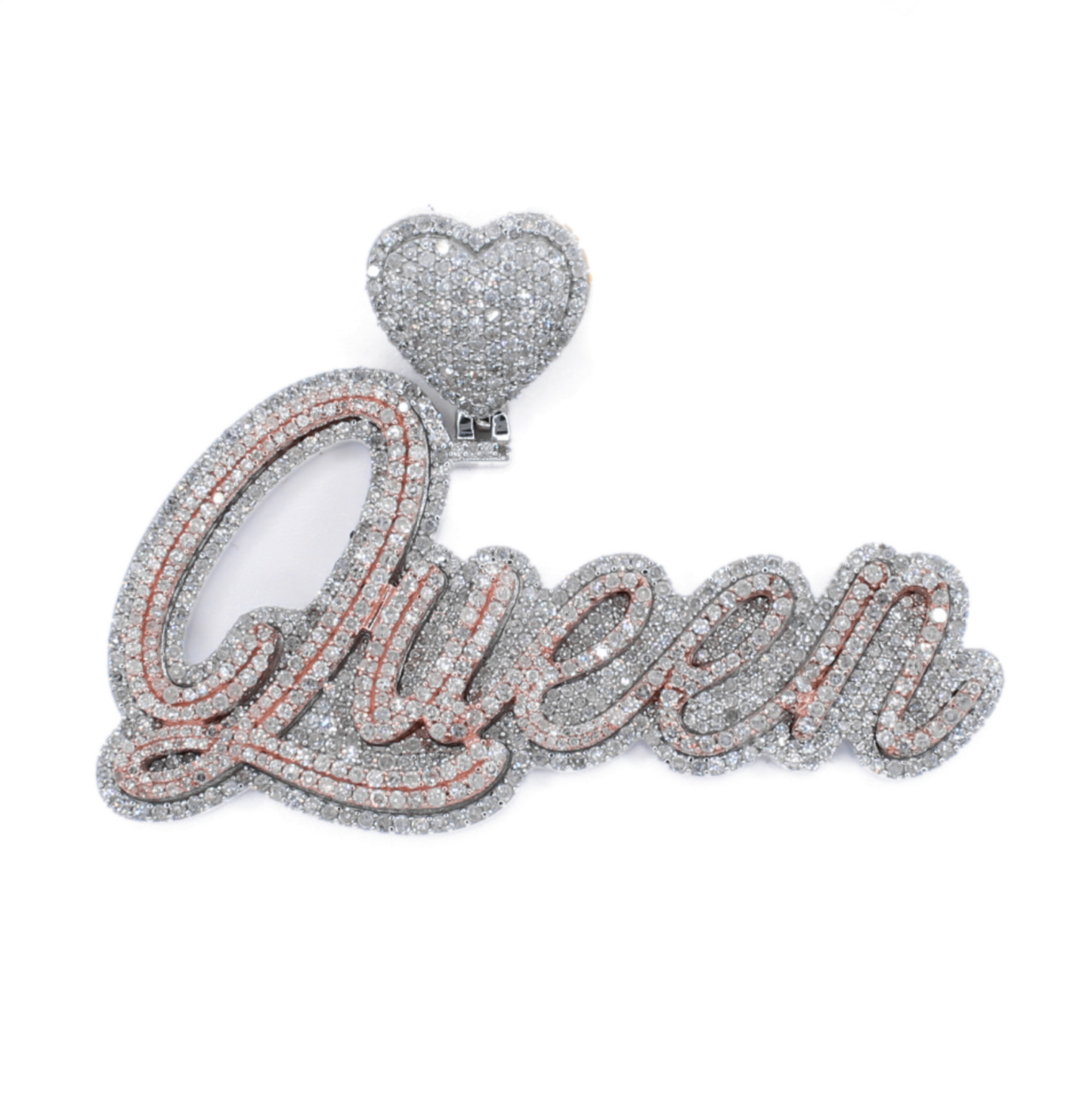 10k Gold Lab Diamond Queen Pendant