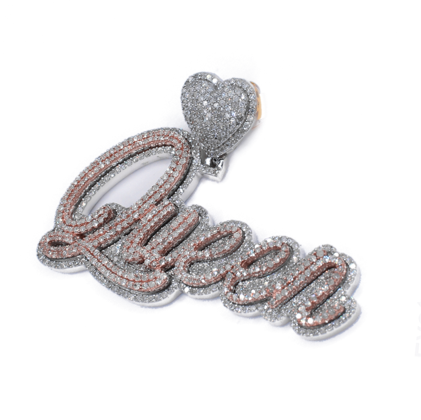 10k Gold Lab Diamond Queen Pendant