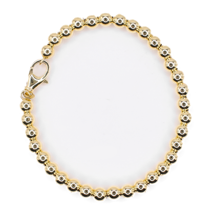 10k Hollow Gold Bead Bracelet