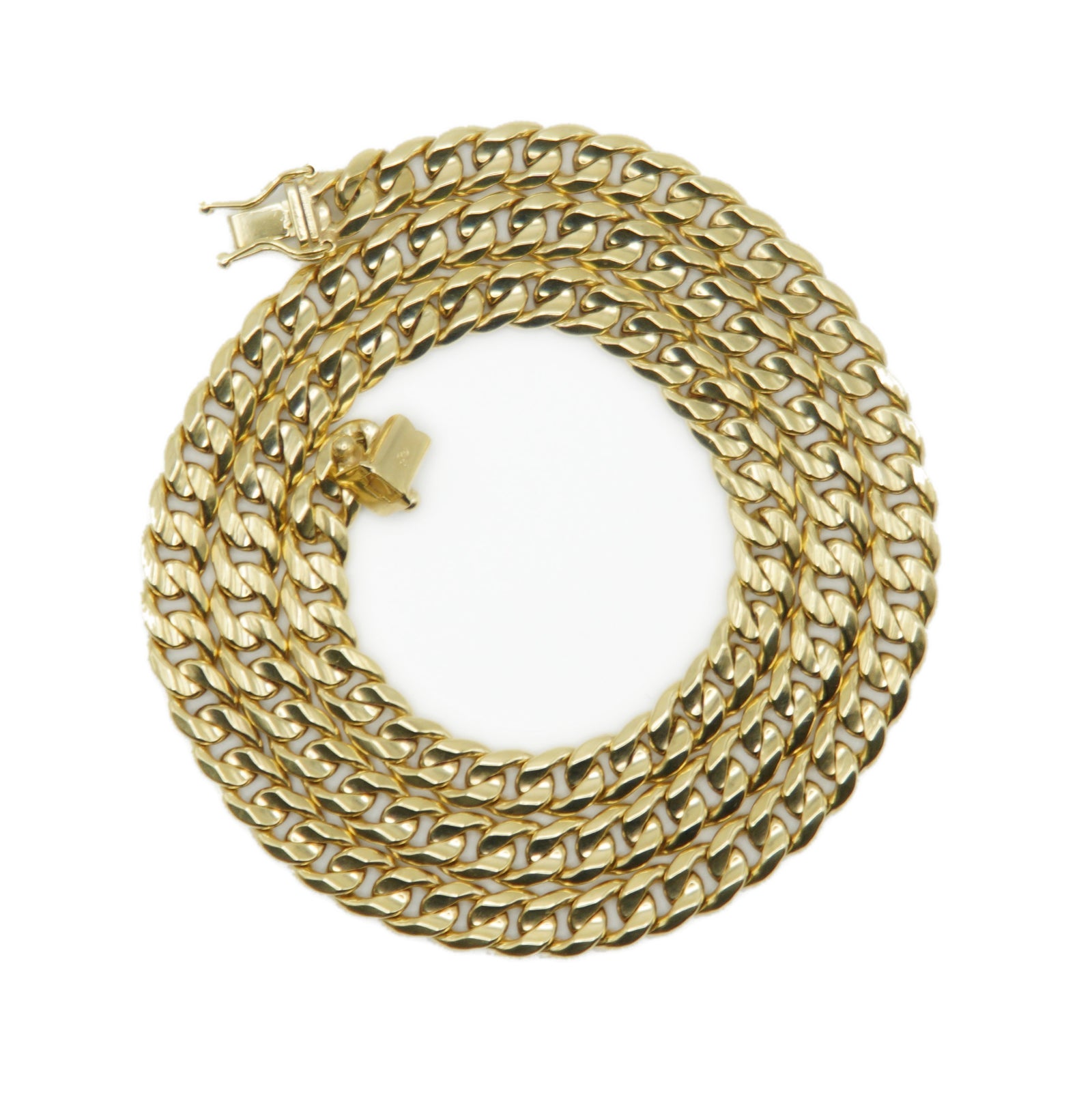 10k Semi-Solid Gold 6mm Cuban Chain