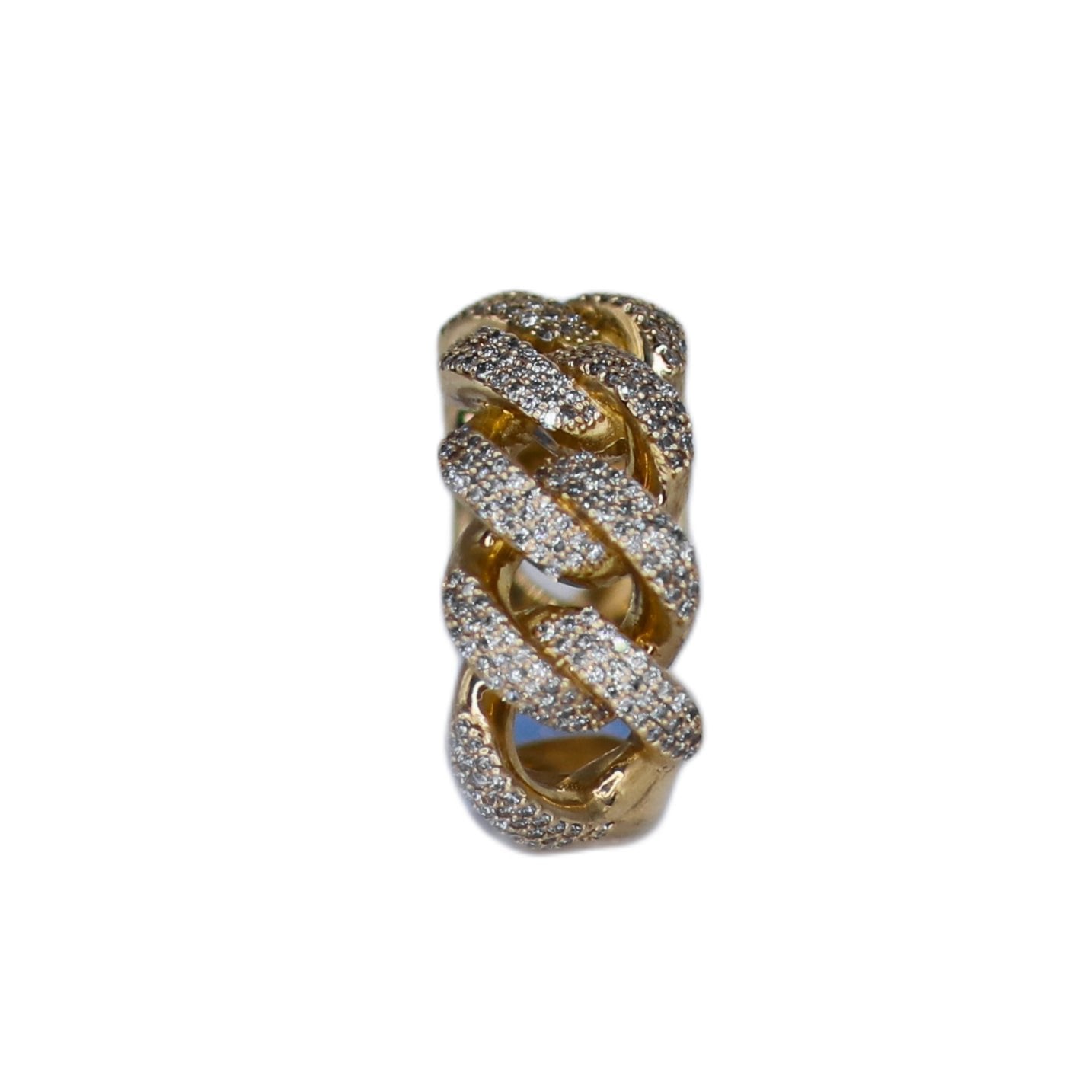 10k Solid Gold Diamond XL Heavy Cuban Ring