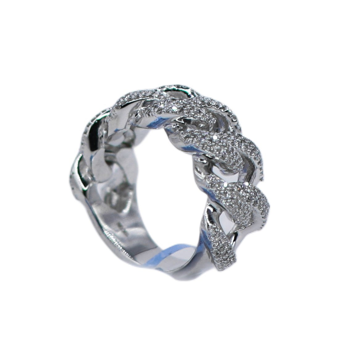 10k Solid Gold Diamond XL Heavy Cuban Ring