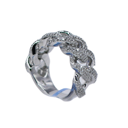 10k Solid Gold Diamond XL Heavy Cuban Ring