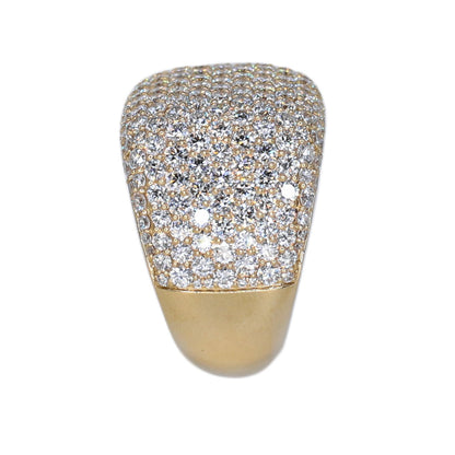 10k Solid Gold Lab Diamond Pave Cushion Men's Ring