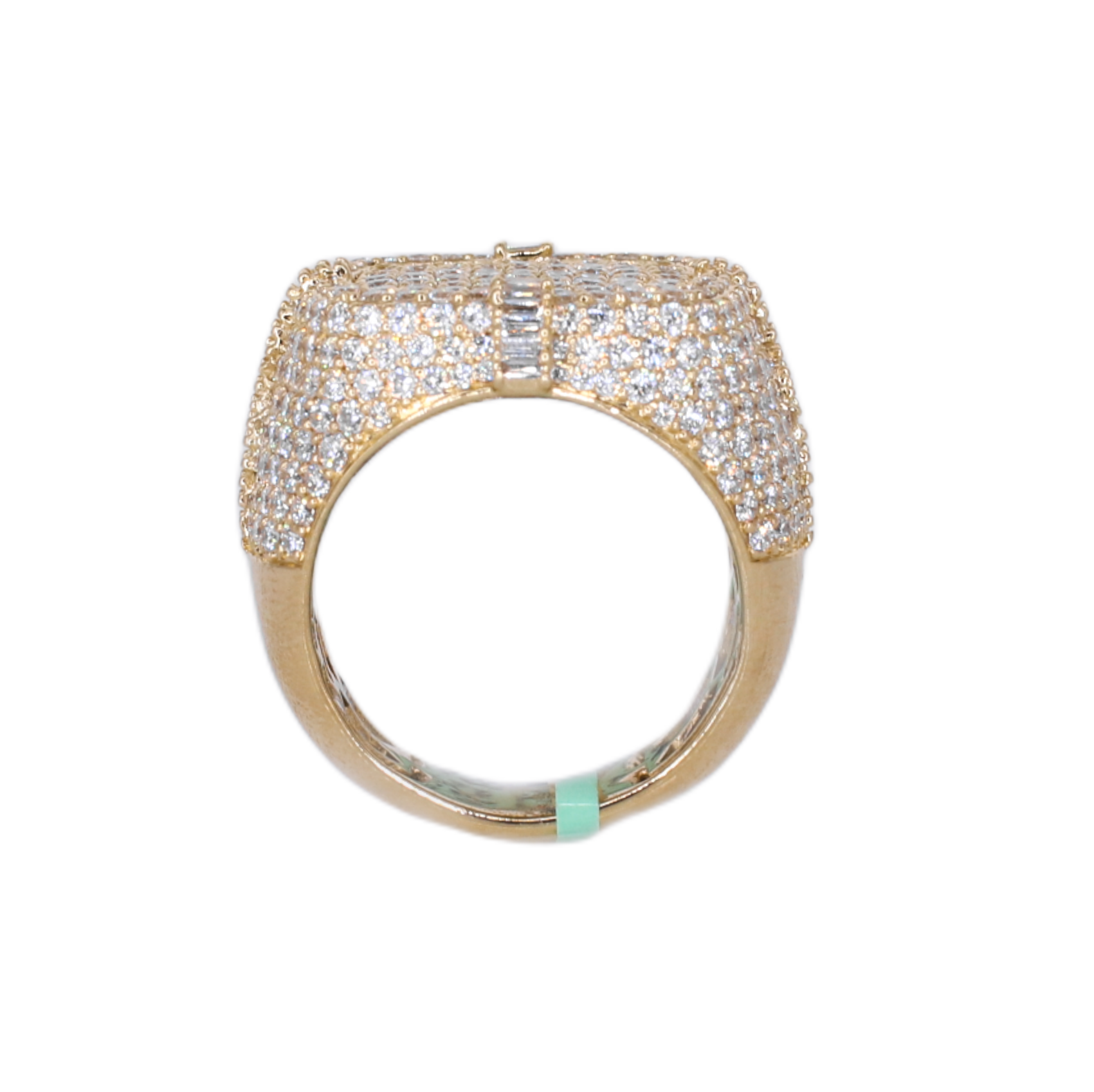 10k Solid Gold Lab Diamond Royal Cluster Men's Ring