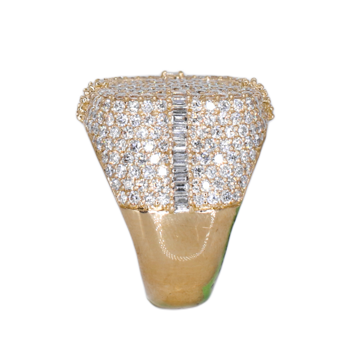 10k Solid Gold Lab Diamond Royal Cluster Men's Ring