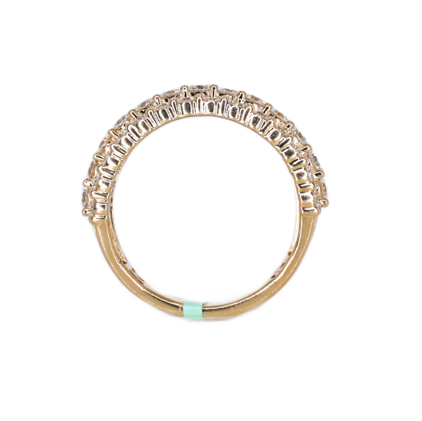 10k Solid Gold Lab Diamond Triple Halo Luxe Men's Ring