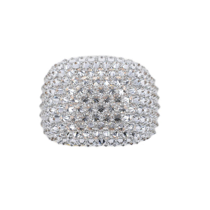 10k Solid Gold Lab Diamond Upside-down Pave Cushion Men's Ring